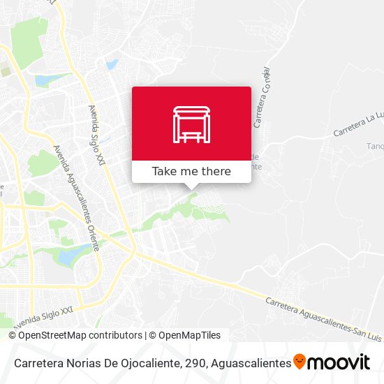 Mapa de Carretera Norias De Ojocaliente, 290
