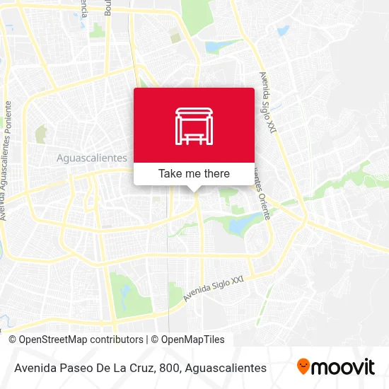 Avenida Paseo De La Cruz, 800 map