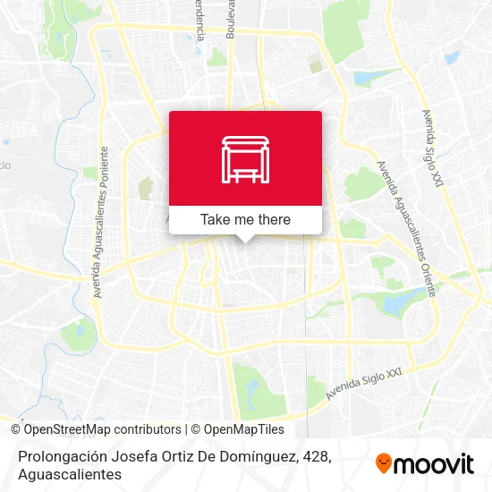 Mapa de Prolongación Josefa Ortiz De Domínguez, 428