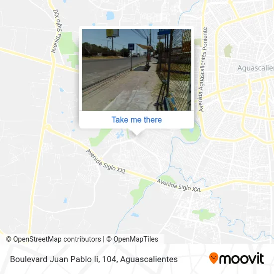 Boulevard Juan Pablo Ii, 104 map