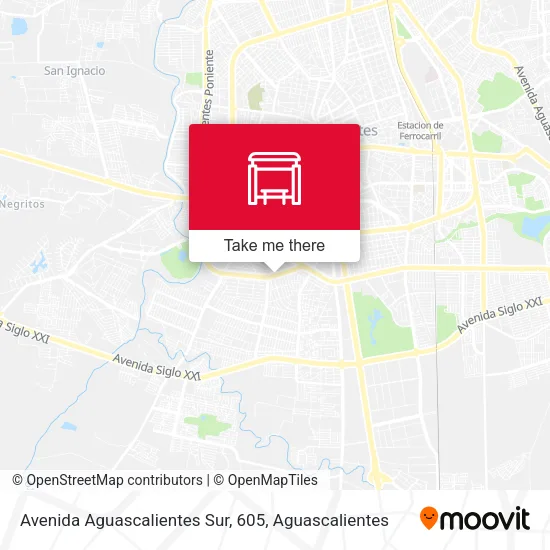 Mapa de Avenida Aguascalientes Sur, 605