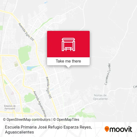 Mapa de Escuela Primaria José Refugio Esparza Reyes