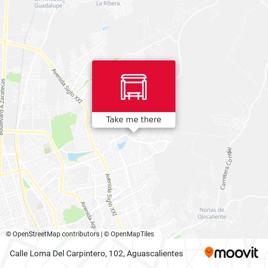 Mapa de Calle Loma Del Carpintero, 102