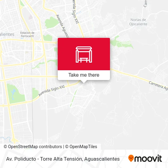 Mapa de Av. Poliducto - Torre Alta Tensión