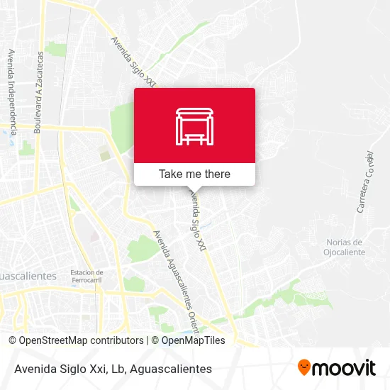 Avenida Siglo Xxi, Lb map