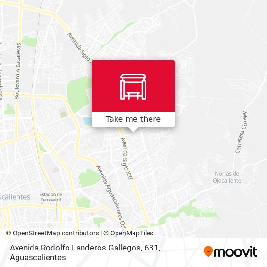 Avenida Rodolfo Landeros Gallegos, 631 map
