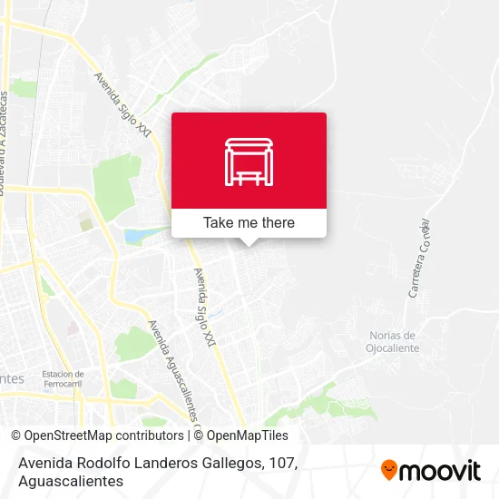 Mapa de Avenida Rodolfo Landeros Gallegos, 107