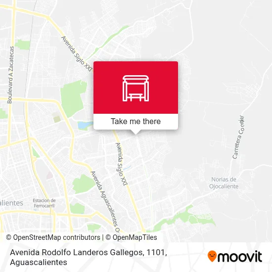 Avenida Rodolfo Landeros Gallegos, 1101 map
