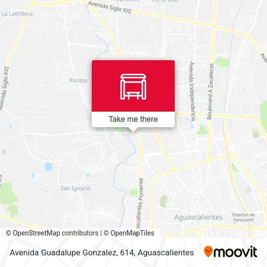 Mapa de Avenida Guadalupe Gonzalez, 614