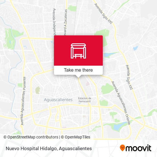 Nuevo Hospital Hidalgo map