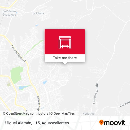 Miguel Alemán, 115 map