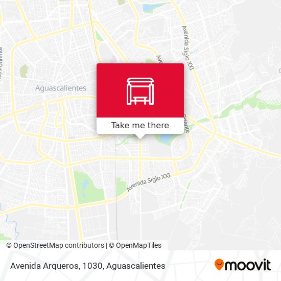 Mapa de Avenida Arqueros, 1030
