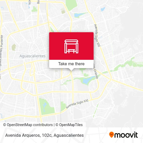 Mapa de Avenida Arqueros, 102c