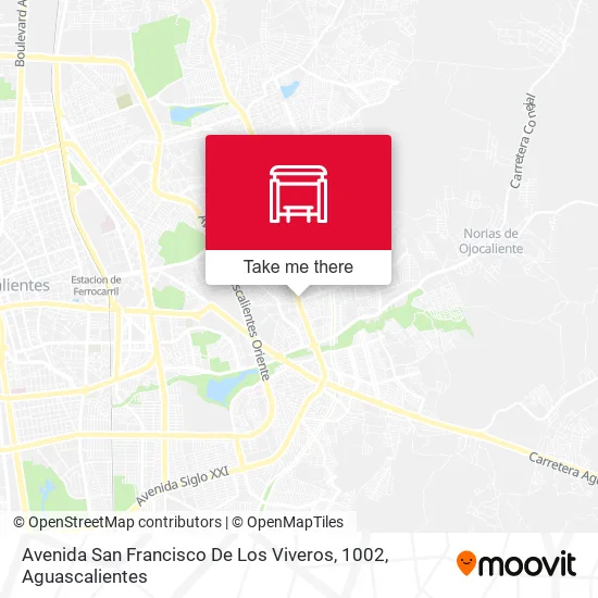 Avenida San Francisco De Los Viveros, 1002 map