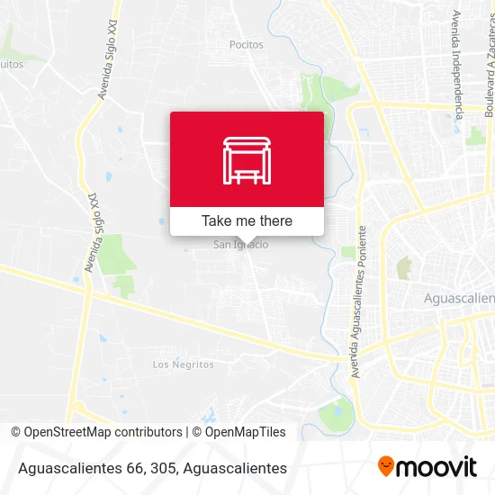 Aguascalientes 66, 305 map