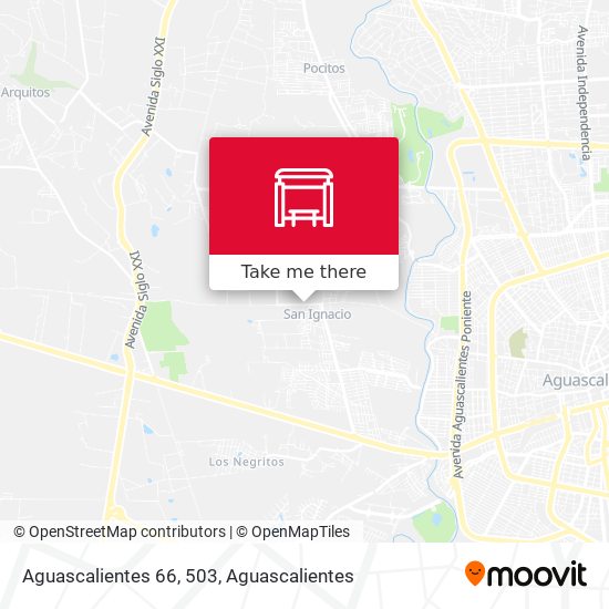 Aguascalientes 66, 503 map