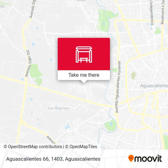 Aguascalientes 66, 1403 map