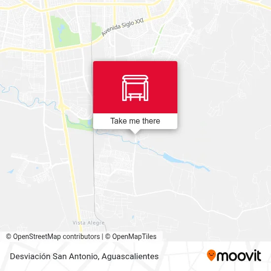 Desviación San Antonio map