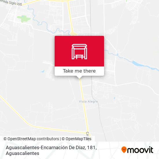 Aguascalientes-Encarnación De Díaz, 181 map