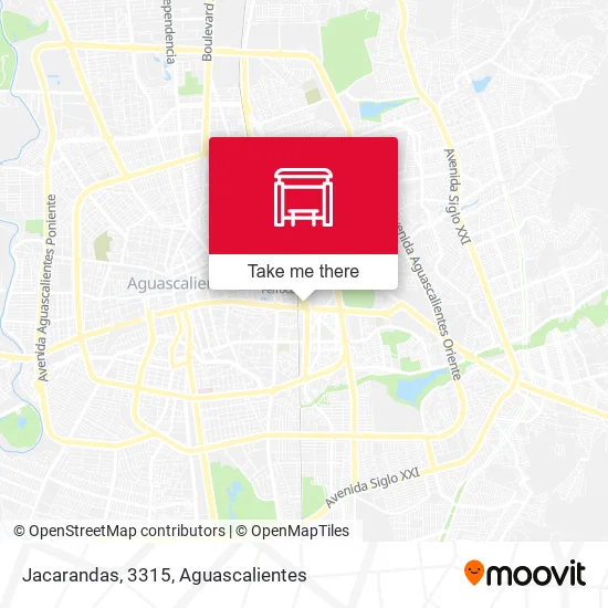 Jacarandas, 3315 map