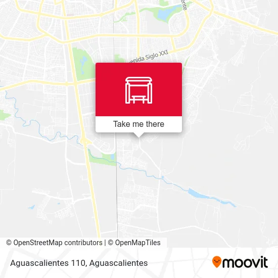 Aguascalientes 110 map