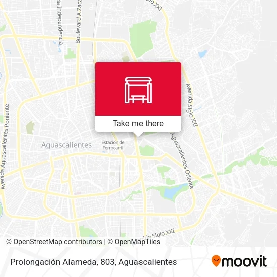 Mapa de Prolongación Alameda, 803