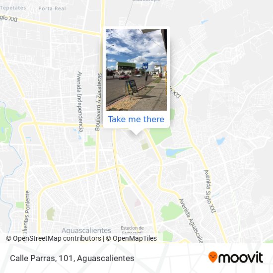 Calle Parras, 101 map