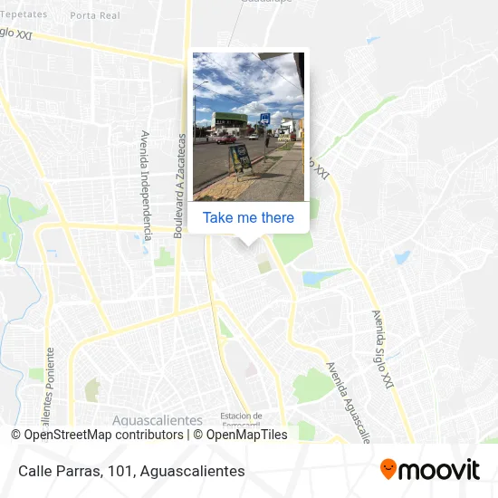 Calle Parras, 101 map