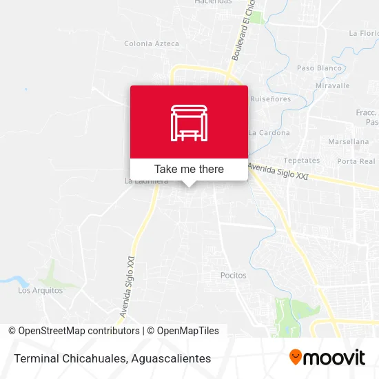 Mapa de Terminal Chicahuales