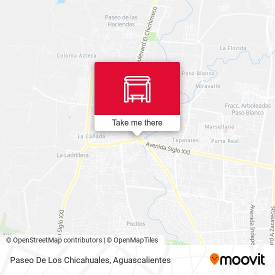 Paseo De Los Chicahuales map