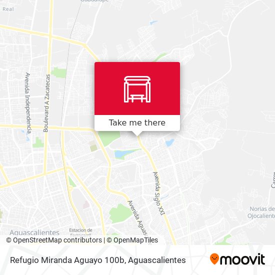 Mapa de Refugio Miranda Aguayo 100b