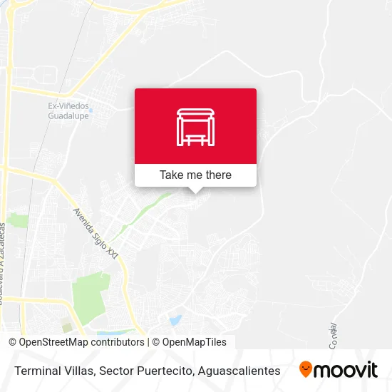 Terminal Villas, Sector Puertecito map