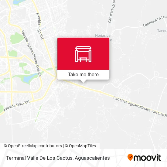 Mapa de Terminal Valle De Los Cactus