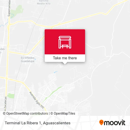 Terminal La Ribera 1 map