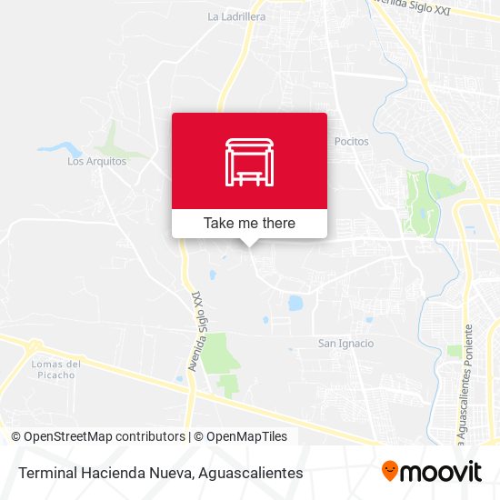 Terminal Hacienda Nueva map
