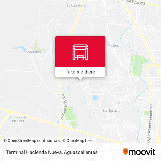 Mapa de Terminal Hacienda Nueva