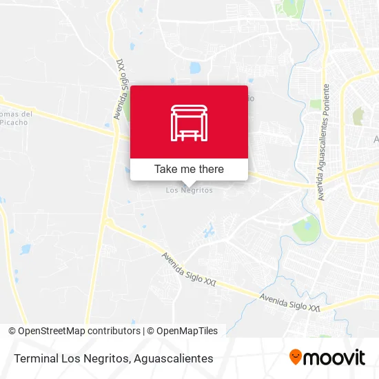 Terminal Los Negritos map