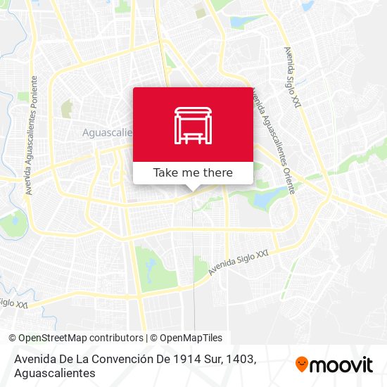 Mapa de Avenida De La Convención De 1914 Sur, 1403