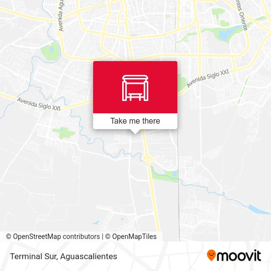 Mapa de Terminal Sur
