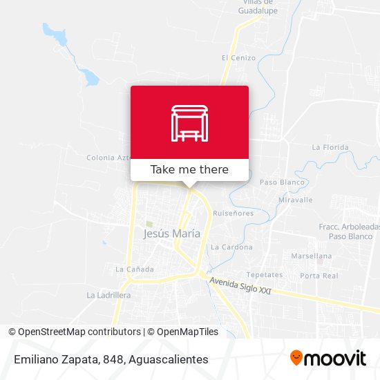 Mapa de Emiliano Zapata, 848