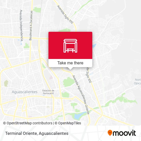Mapa de Terminal Oriente