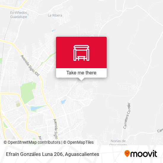 Efraín Gonzáles Luna 206 map