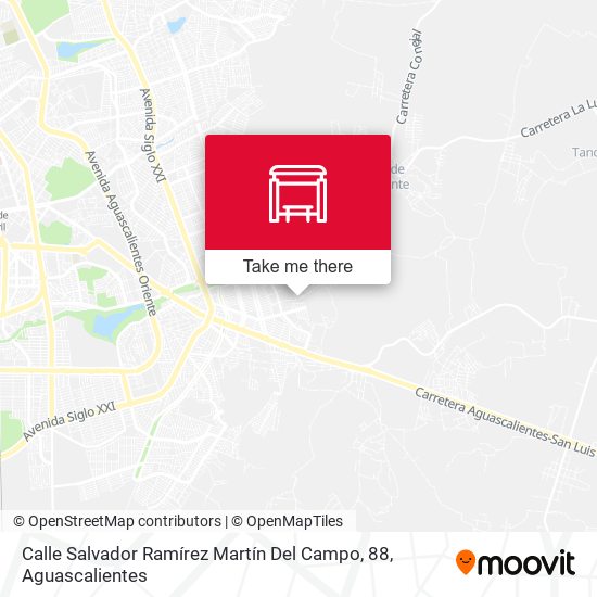 Mapa de Calle Salvador Ramírez Martín Del Campo, 88
