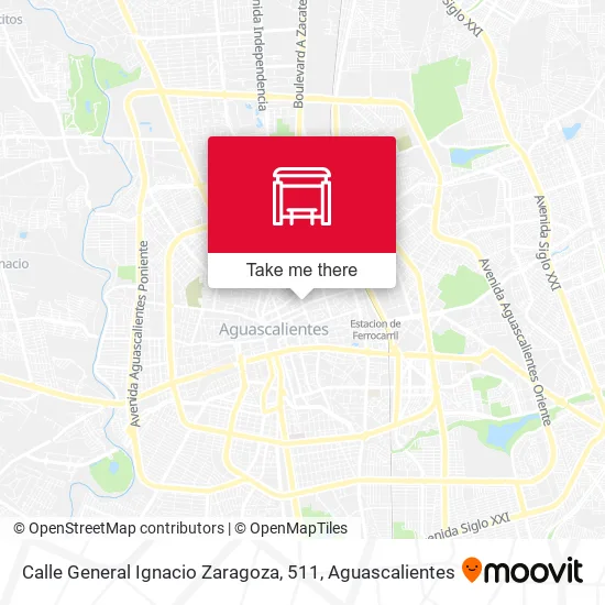 Mapa de Calle General Ignacio Zaragoza, 511