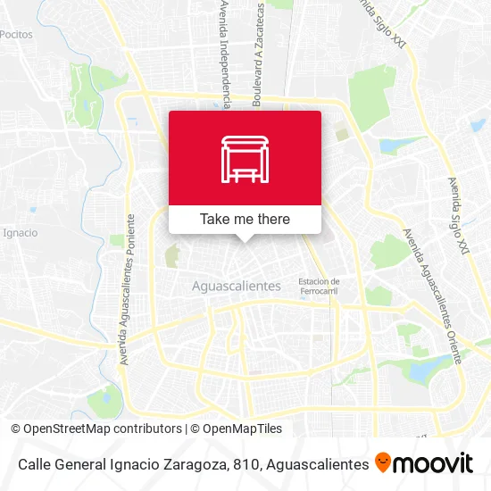 Mapa de Calle General Ignacio Zaragoza, 810