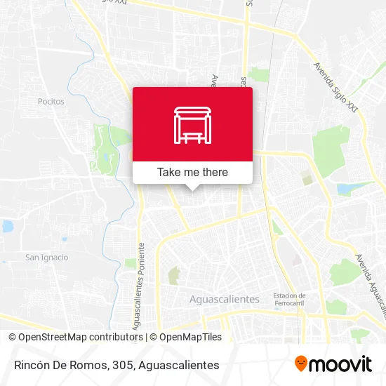 Mapa de Rincón De Romos, 305