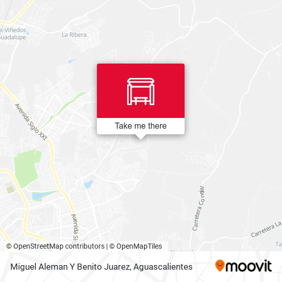 Mapa de Miguel Aleman Y Benito Juarez