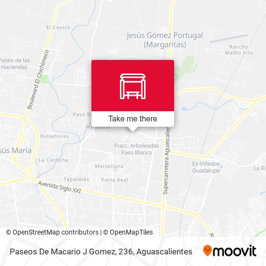 Paseos De Macario J Gomez, 236 map
