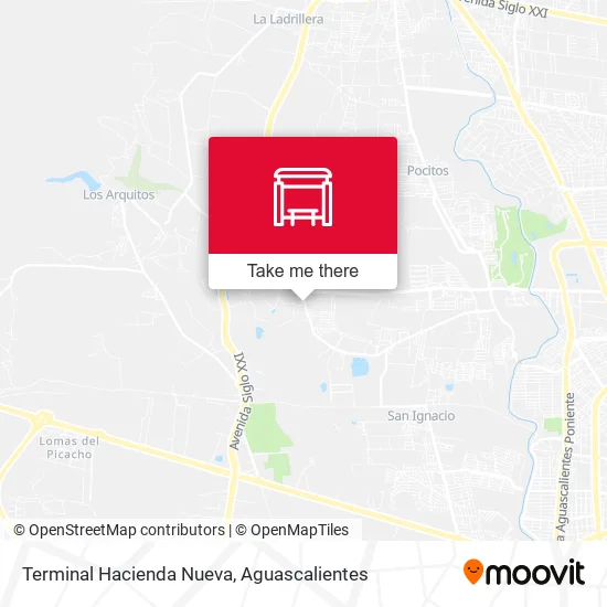 Mapa de Terminal Hacienda Nueva