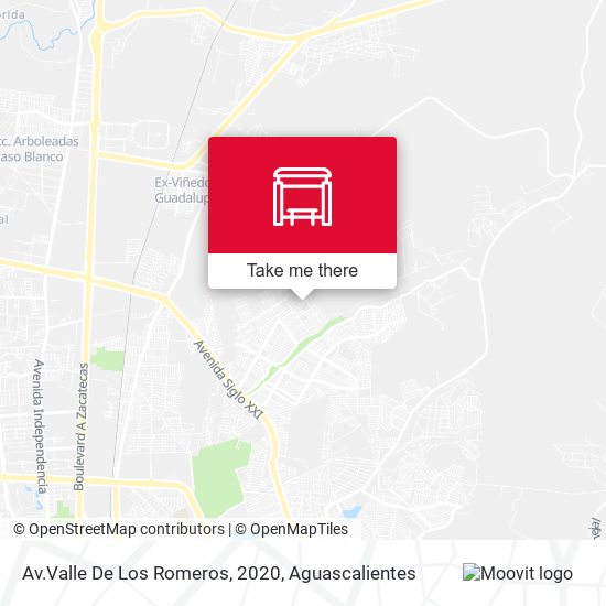 Av.Valle De Los Romeros, 2020 map